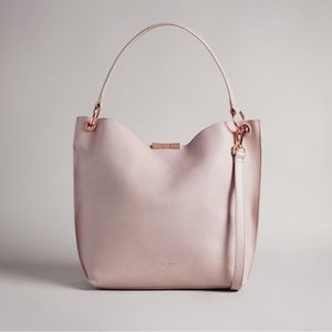 TED BAKER 100% BOVINE LEATHER PALE PINK TWO WAY BAG SOLD OUT ONLINE BRAND NEW